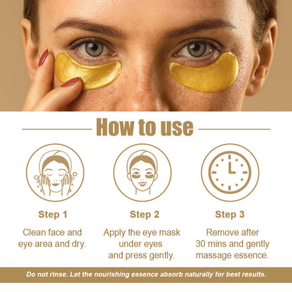 Under-Eye Gold Collagen Patches (12 Pairs)