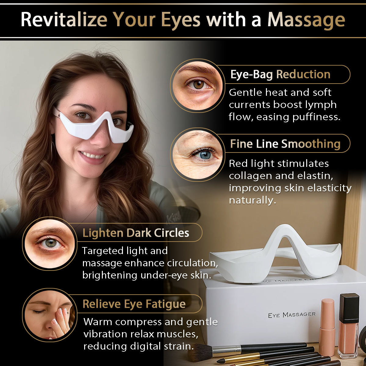 Under-Eye Light Therapy Massager